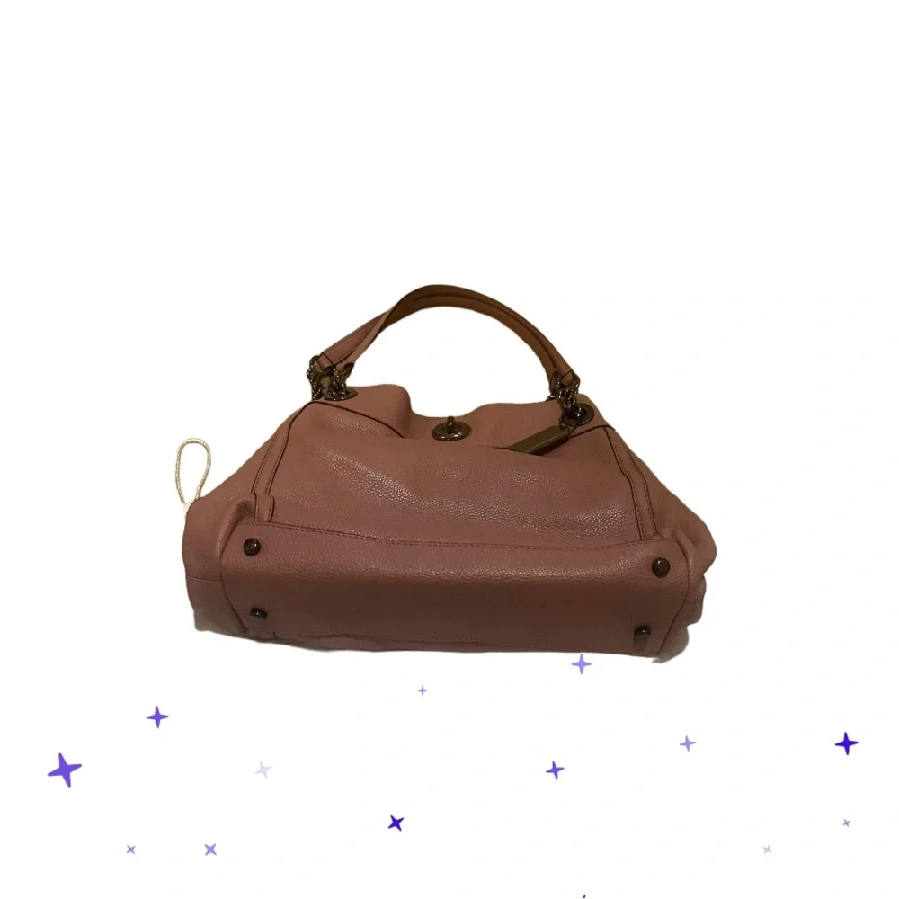 Coach 36855 Turnlock Edie in Pink  Leather Shoulder Bag/gun Metal/ - Picture 13 of 17